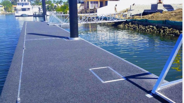 Aqua Pontoons Piled Pontoon