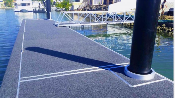 Aqua Pontoons Piled Pontoon